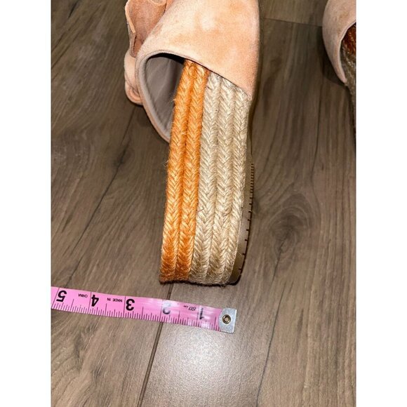 Paloma Barcelo Isabelle Wedge Platform Sandals Dust Pink Size 6 - Picture 7 of 11